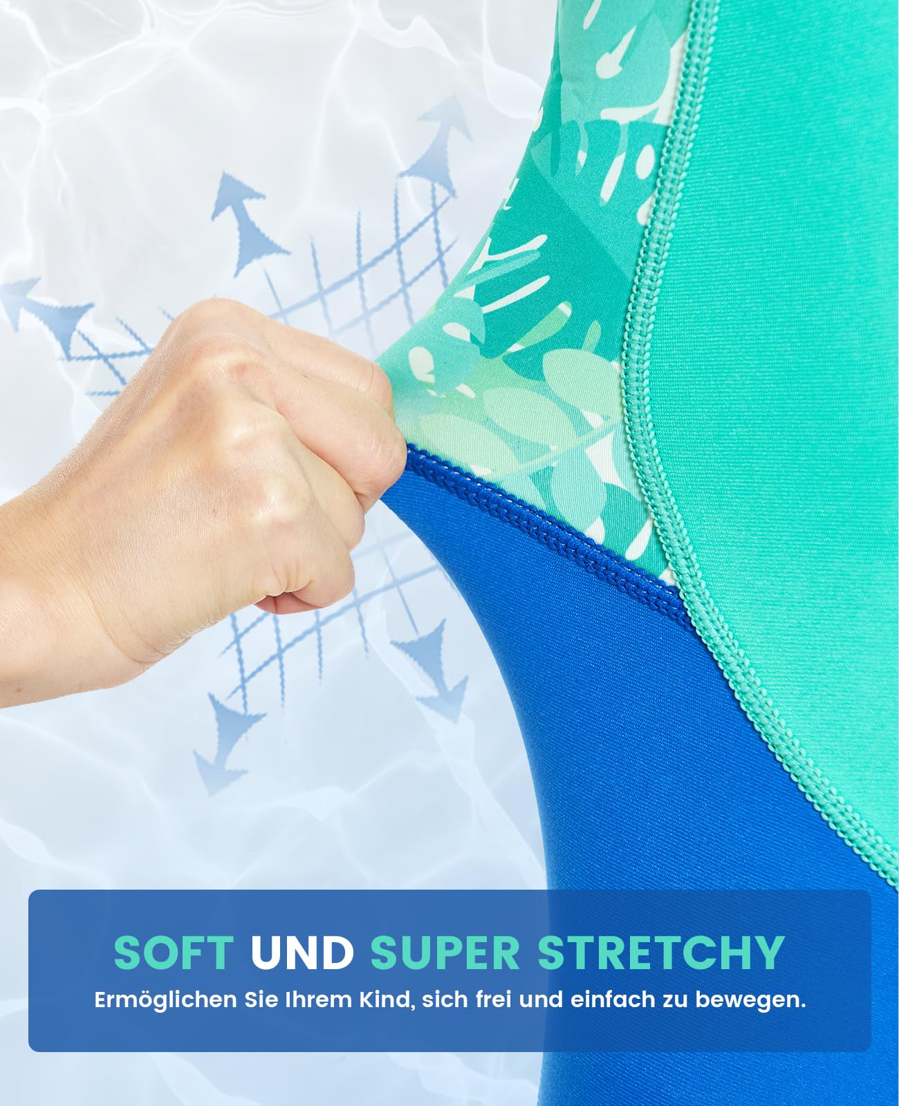 Gogokids Shorty Neoprenanzug Kinder, 2,5mm Neoprenanzüge Rückenreißverschluss Kleinkinder Kurze Nassanzüge Komfort & Wärme, UV Neopren für Schwimmen, Schnorcheln und Surfen, Alter 2-8 Jung Mädchen