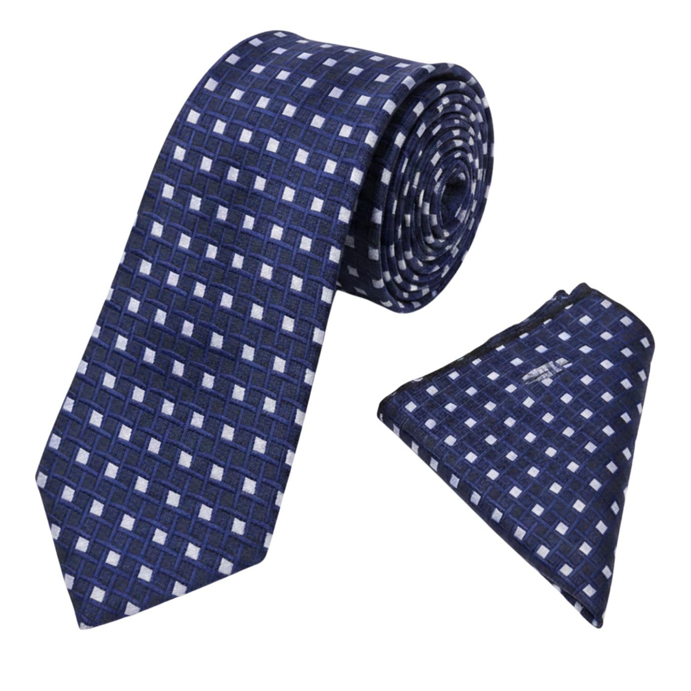 calixto Men's Microfibre Italian Necktie Gift Set, Floral Printed Tie With Pocket Square (Pack of 1)-picture-29