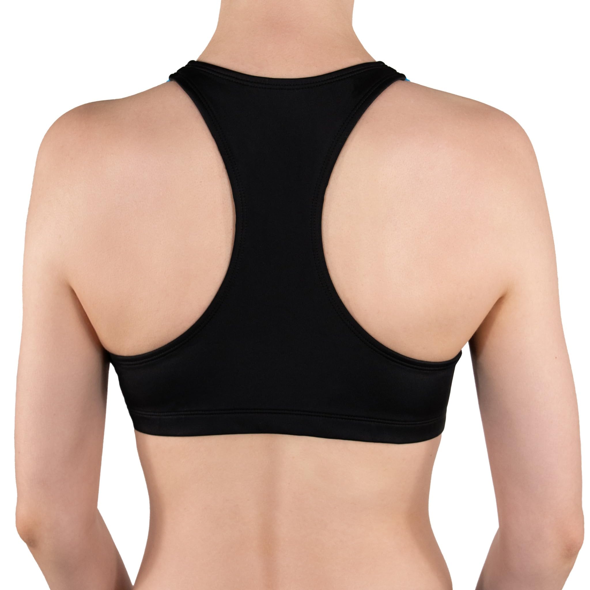 MYLILY Bikini Oberteil Teenager Mädchen | Sport-Bikini-Top mit Cups | Racerback mit Breiten Trägern | für Pool, Strand & Schwimmunterricht | Bikini Oberteil Damen | Oeko-TEX, Vegan