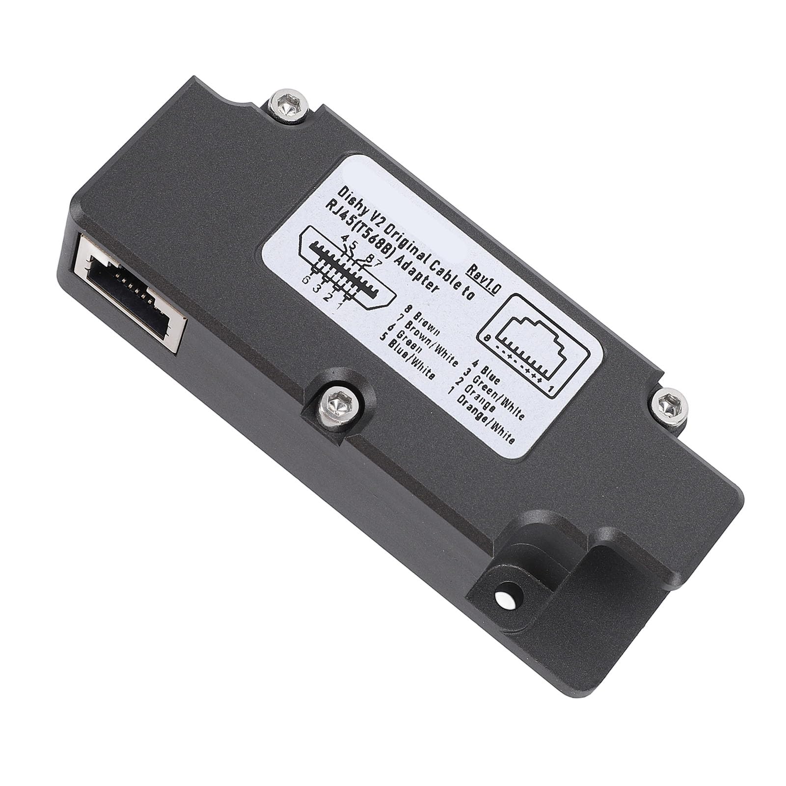 Adattatore Dishy V2 a RJ45 Connessione di rete stabile Adattatore Ethernet per GEN2 Piatto rettangolare Internet satellitare V2