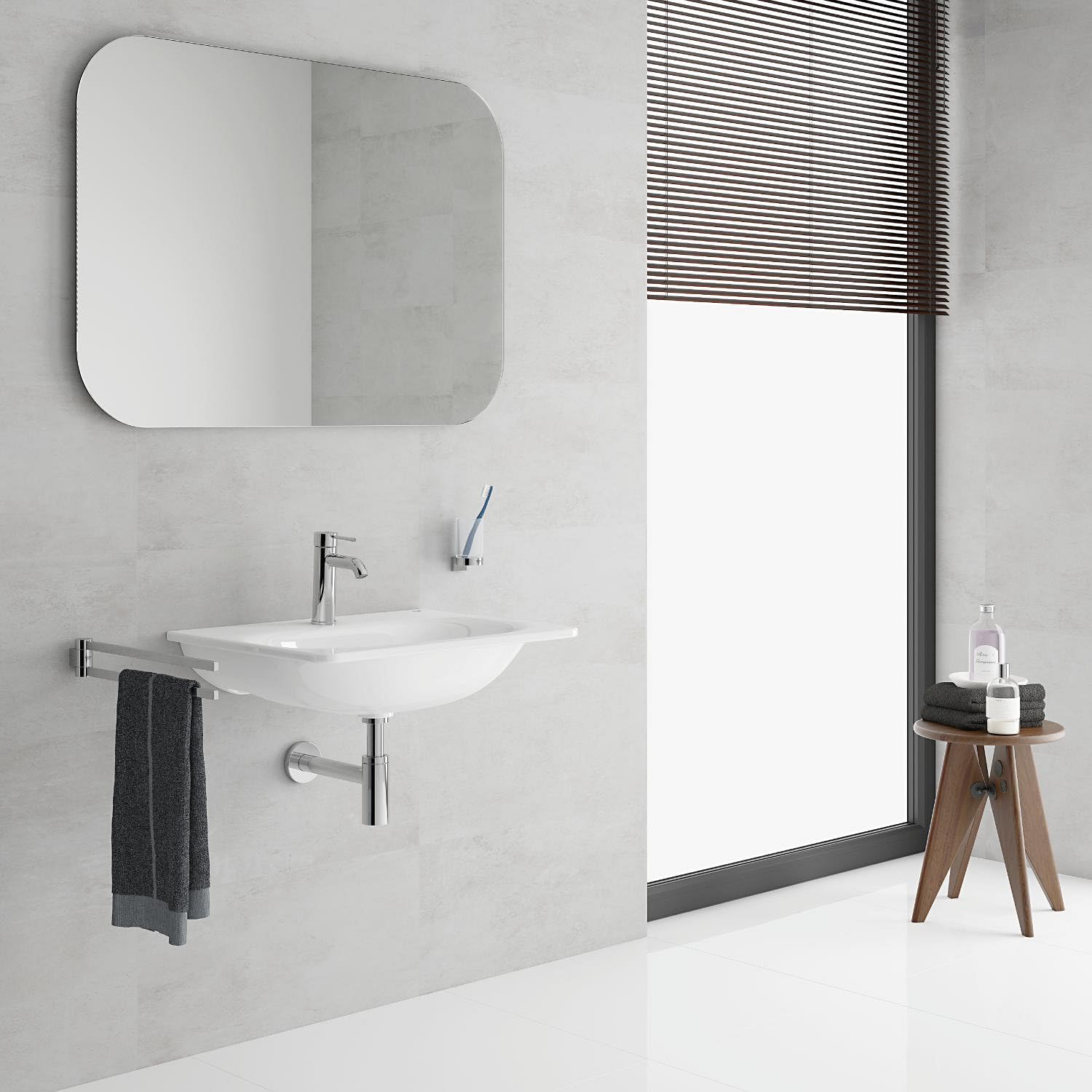 Grohe Essence - Grifo de lavabo, monomando con cuerpo liso, con limitador ecológico de temperatura, Tamaño S, (1/2") (Ref. 23590001)