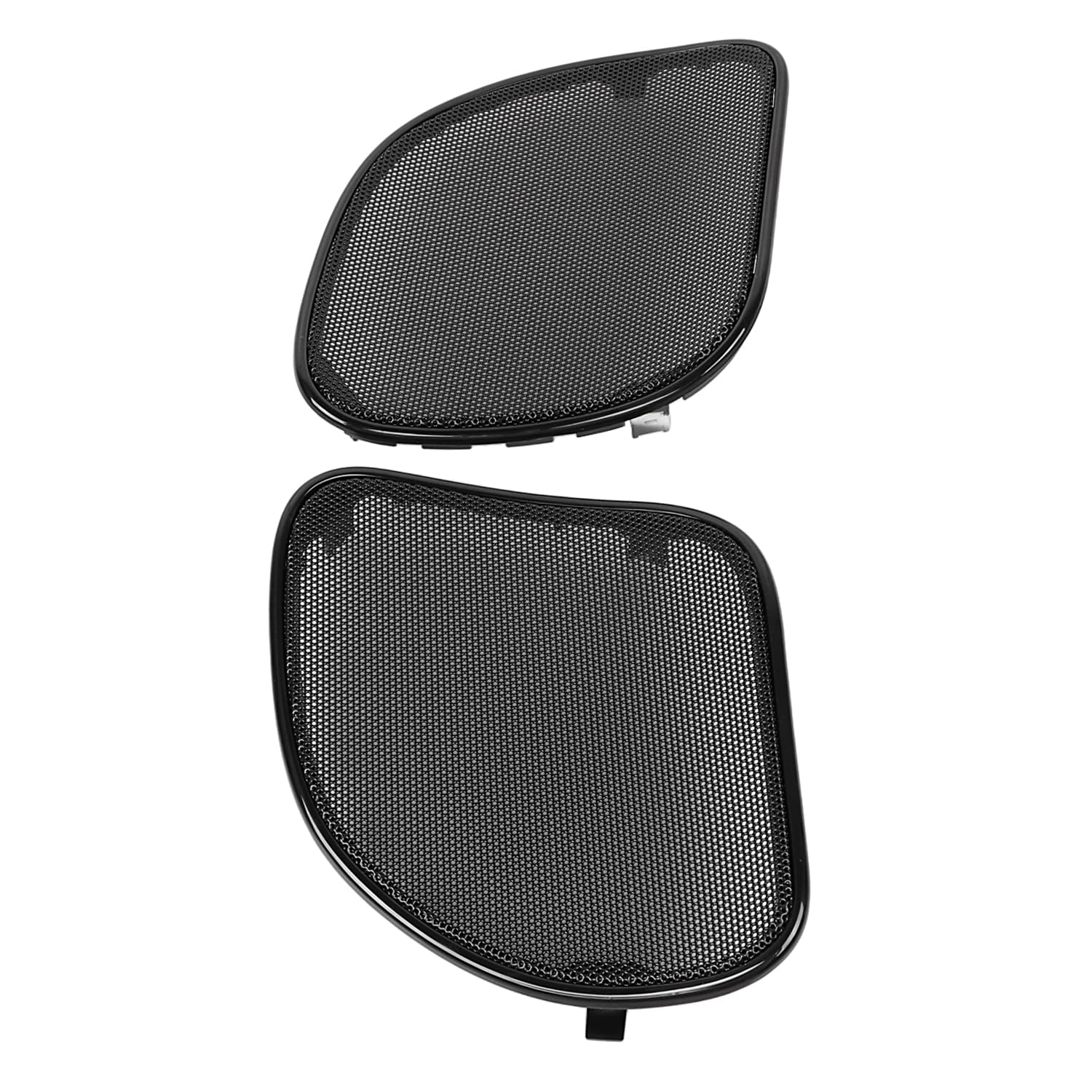 Moto Fairing Mesh Anteriore Altoparlante Griglie Copertura Altoparlante Griglie Trim per Harley Road Glide FLTRX FLTRK 2015-2023(Maglia nera + taglio nero)
