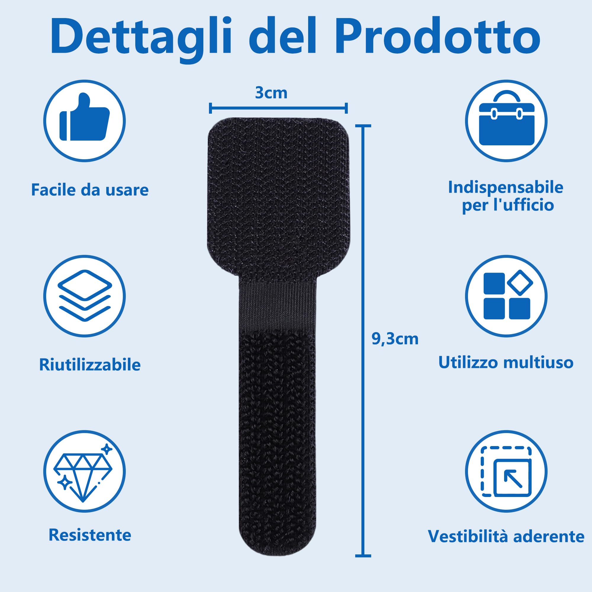 Confezione Da 50 Clip Autoadesive Per La Gestione Dei Cavi  Nere Organizer Per Cavi Fermacavi Supporto Per Cavi Per Tv Pc Cavo Ethernet Sotto La Scrivania Ufficio Domestico 96376988