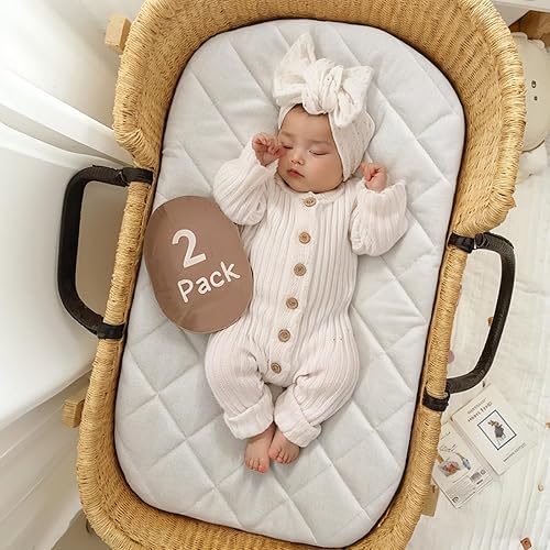 Protector de colchón impermeable compatible con Ingenuity plegable mecedora, paquete de 2, viscosa ultra suave hecha de superficie de bambú, 17 x 33