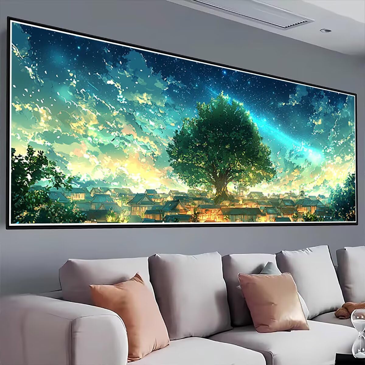 Diamond Painting Adulti, Diamond Painting Albero 30x80cm, Regalo -1980