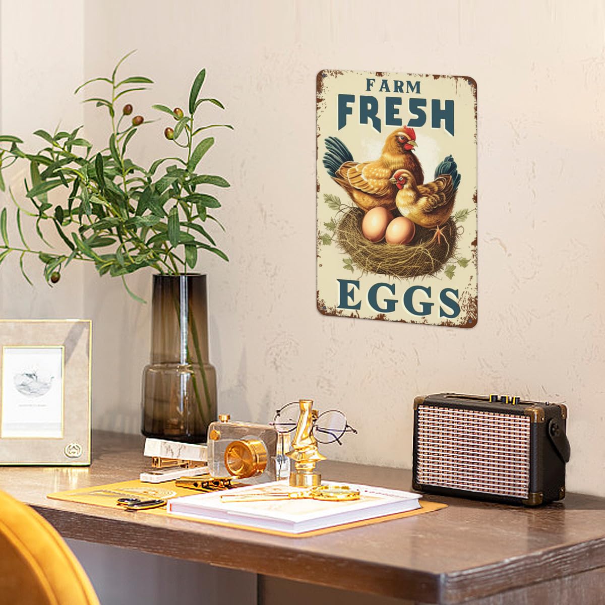 farm fresh eggs, chickens nest, 7.87x11.81IN - Image 4