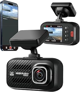 VIGORPLUS V263W 4K Dash Cam with WiFi and GPS, Sony STARVIS Sensor, 140° Wide Angle Front Car Camera, Super Night Vision, Price In India