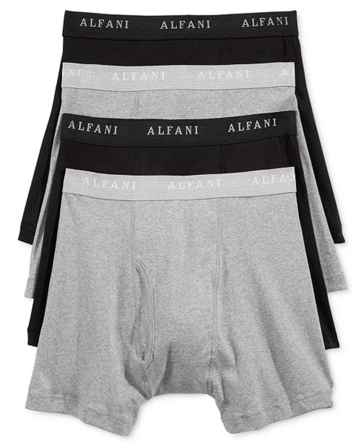 AlfaniMen's 4 Pack. Cotton Boxer Briefs