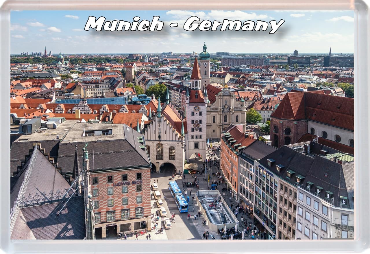 Baked Bean Store Multicolor Munich - Germany - 96 X 67Mm Jumbo Fridge Magnet/Magnets Bbsfhm723