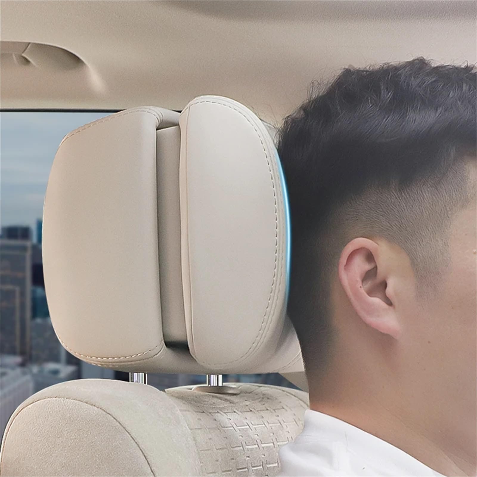 Do Toyota Land Cruiser LC200 LC300 PRADO 8-kierunkowy Regulowany Łagodzi Zmęczenie Szyi Wymiana Zagłówka Car Seat Headrest(Pillowcase)