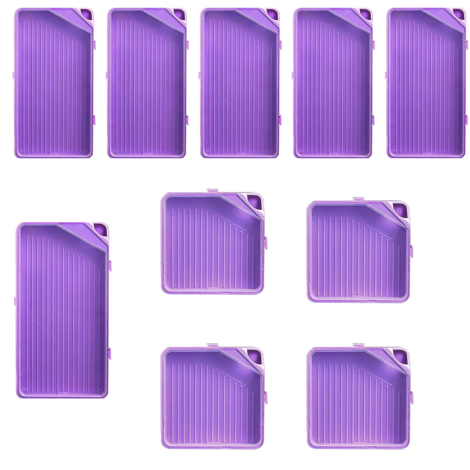 Buxuaaaa 3/5 / 10Pcs Drilling Drawing Trays Bead Sorting Trays Drilling Drawing Tool Accessories for Rhinestones Tray