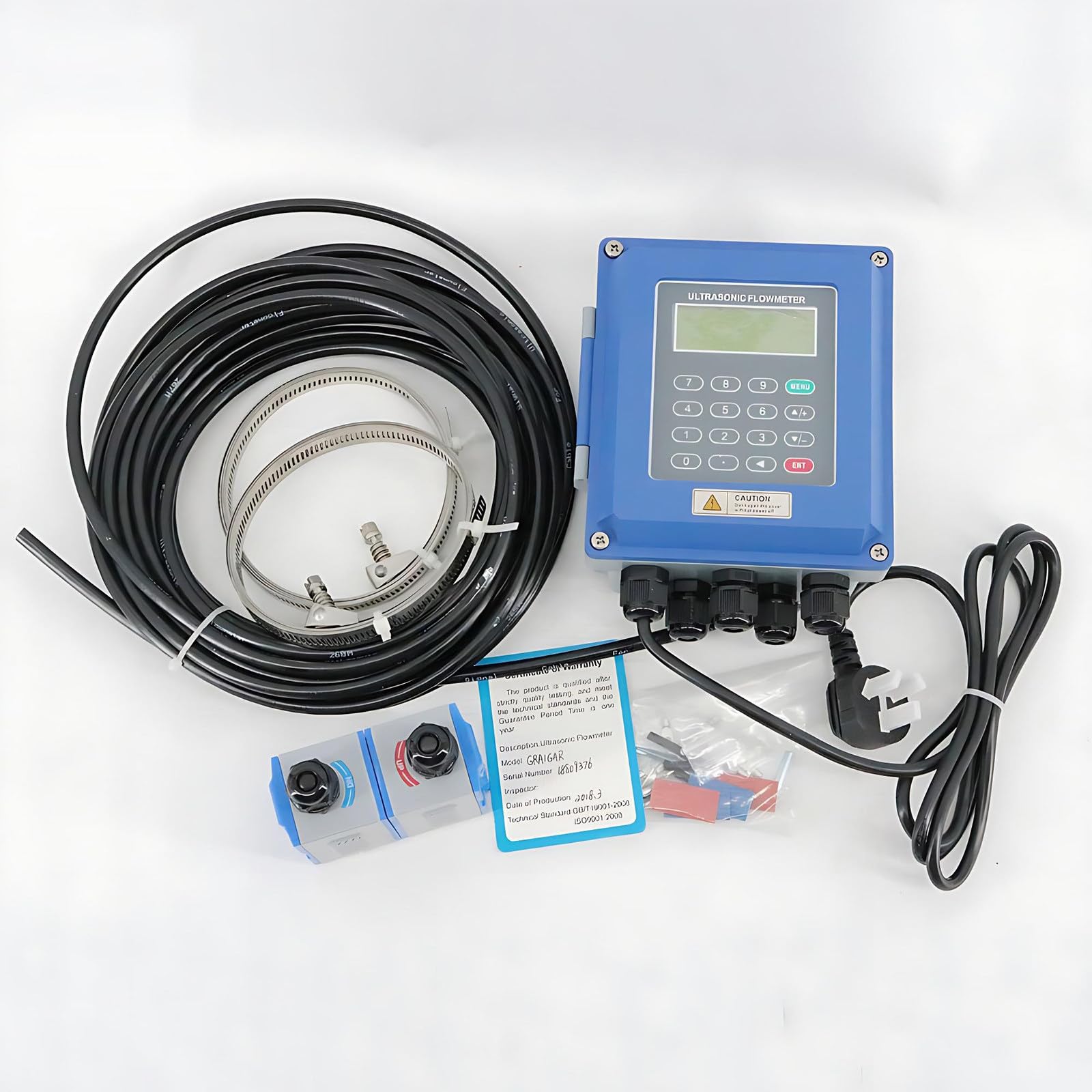 CGCSYZ Clamp-On Ultrasonic Flow Meter for DN15-DN6000 Pipes | Real-Time Liquid Monitoring for Water, Wastewater & Industrial Fluids | Portable & Wall-Mount, -30 to 160℃, DN300-6000mm