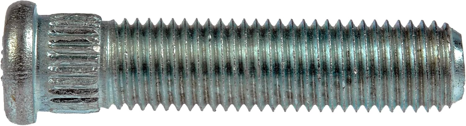 Dorman 610-323 M12-1.50 Serrated Wheel Stud - 12.80 mm Knurl, 54 mm Length Compatible with Select Models, 10 Pack (Made in USA)
