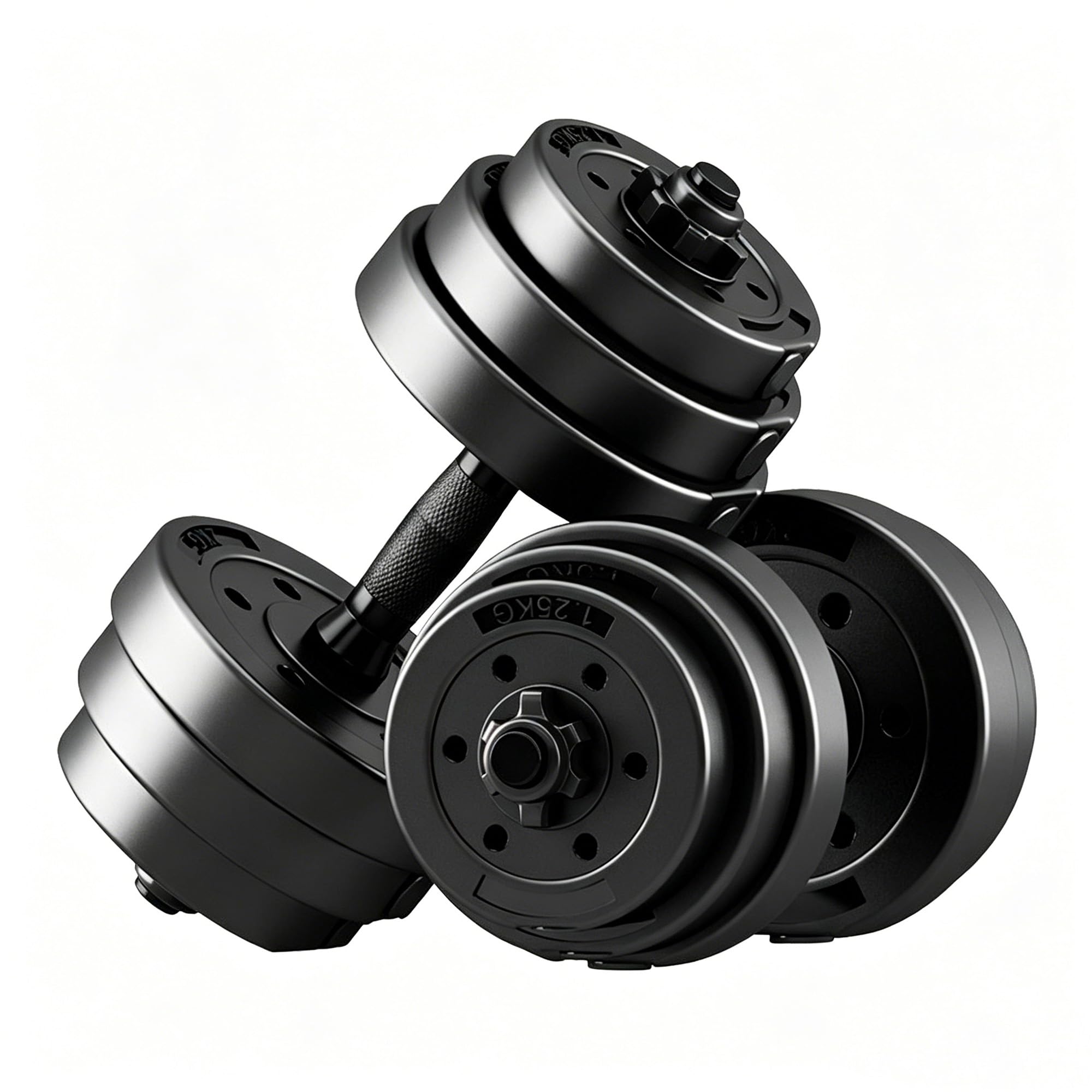 Mcc Direct 2-in-1 Adjustable Dumbbell & Barbell Set with Connecting Rod – Convertible Weight System for Full-Body Strength Training (20kg Pairs)