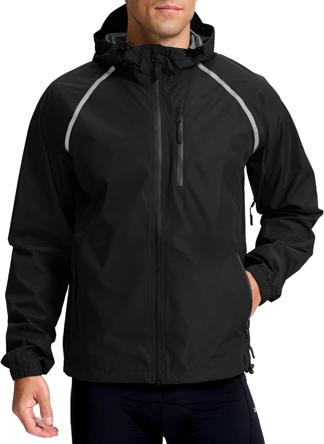 Men’s Cycling Rain Jackets Waterproof Running Bike Windbreaker Lightweight Packable Hooded Jacket Men’s Cycling Rain Jackets Waterproof Running Bike Windbreaker Lightweight Packable Hooded Jacket