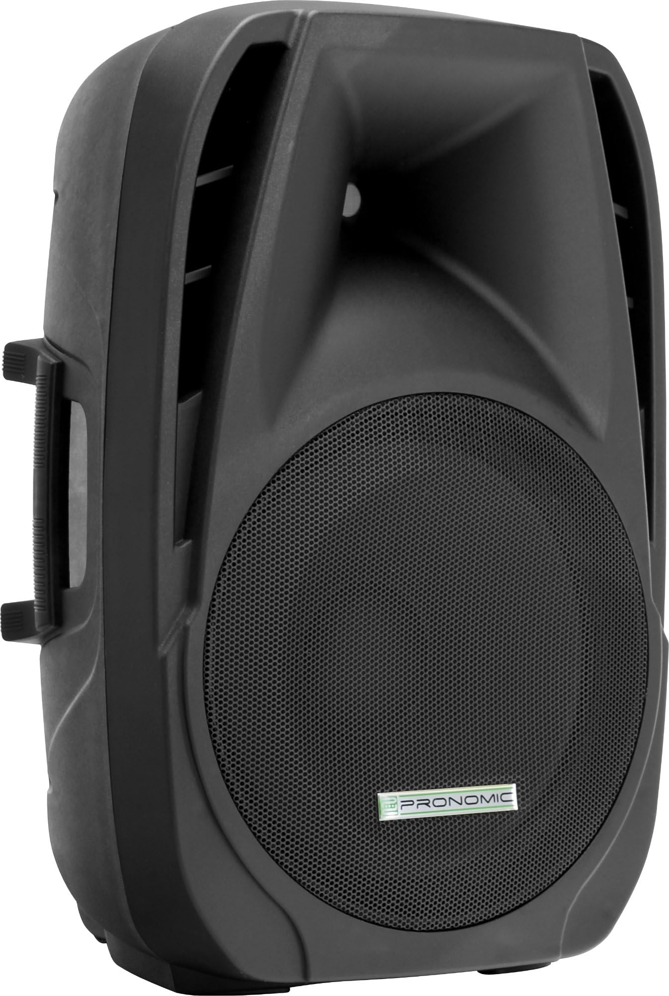 Pronomic PH15A Bühnen- und Konzertlautsprecher, Aktiv PA-Lautsprecher, Mobile PA-Box für unterwegs, (USB/SD/Bluetooth MP3-Player, 200 W RMS / 350 W Peak, 15" Woofer, 1,35" Hochtontreiber), schwarz