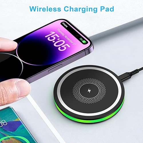 Miniatura 2 de Cargador inalámbrico para Samsung Android, cargador de teléfono inalámbrico rápido, cargador rápido inalámbrico para Samsung Galaxy S25 Ultra S25