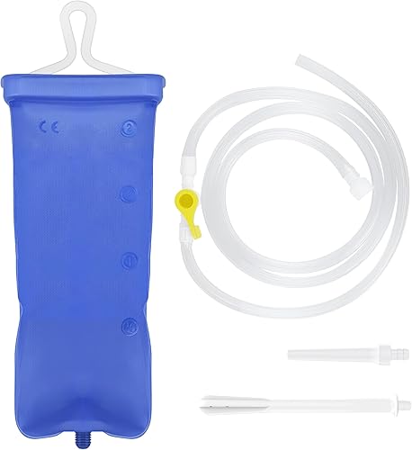 TopQuaFocus Kit de enema de 2L para el hogar, juego de irrigador de enema de café para hombres y mujeres, limpieza de colon, kit de bolsa de enemas