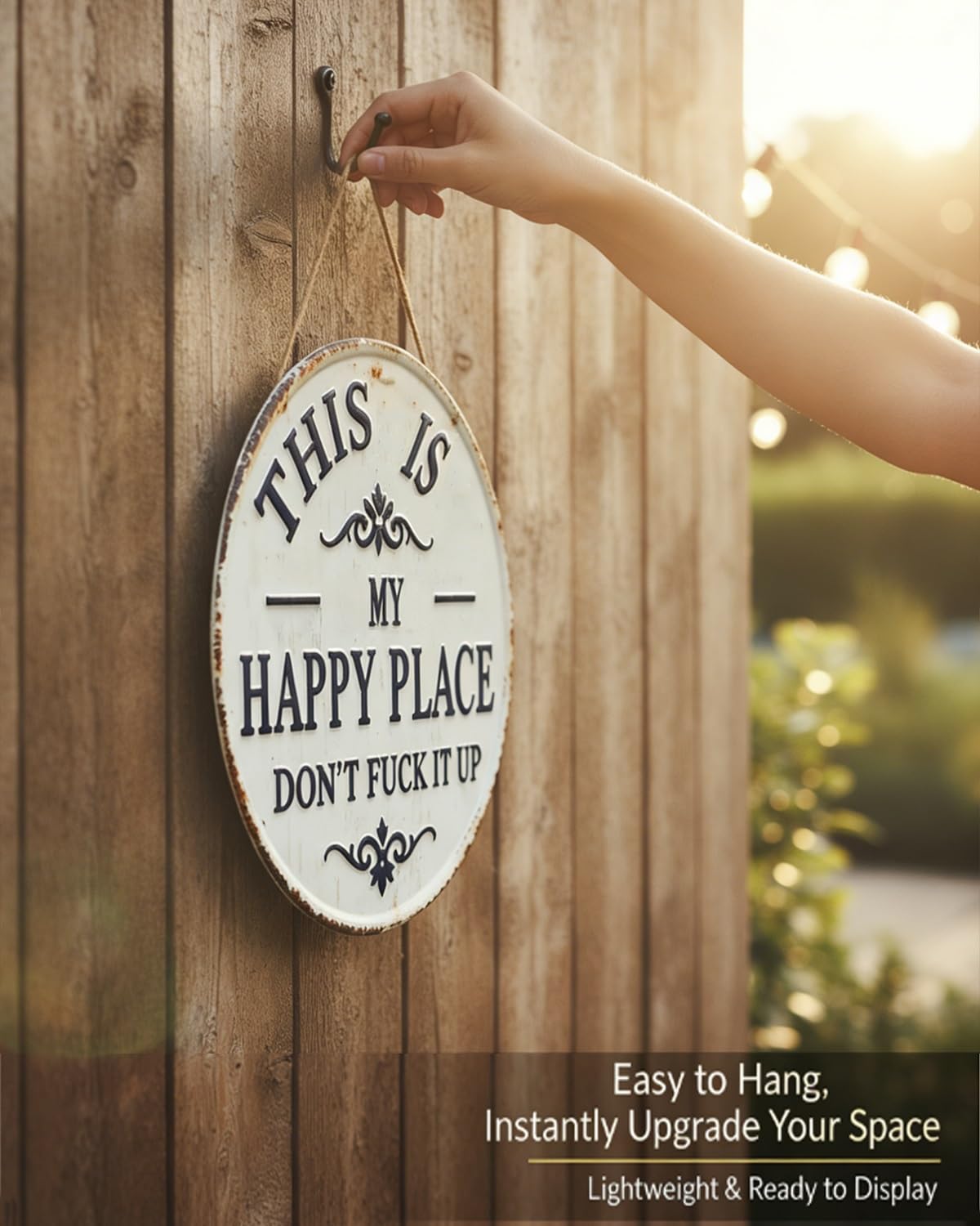 Vintage Statement Metal Sign — view 6