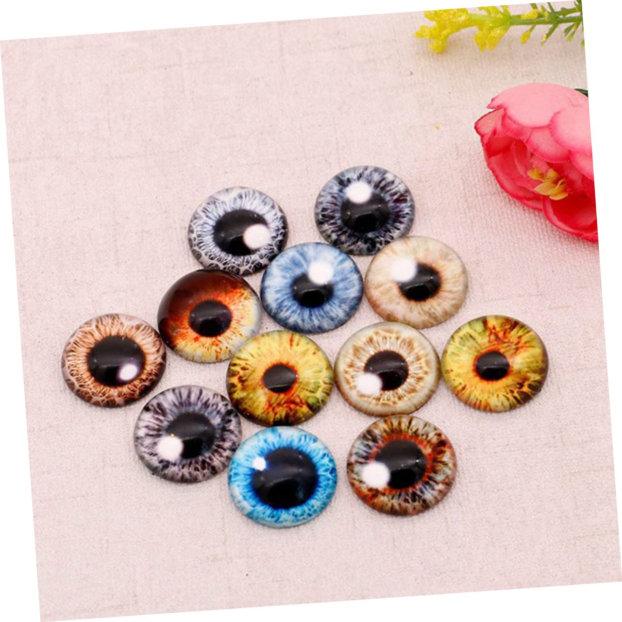 100 Uds Ojos Falsos DIY Ojos De Animales Falsos DIY Para Muñeca Ojos Simulación Ojos DIY Pegatina Ojos