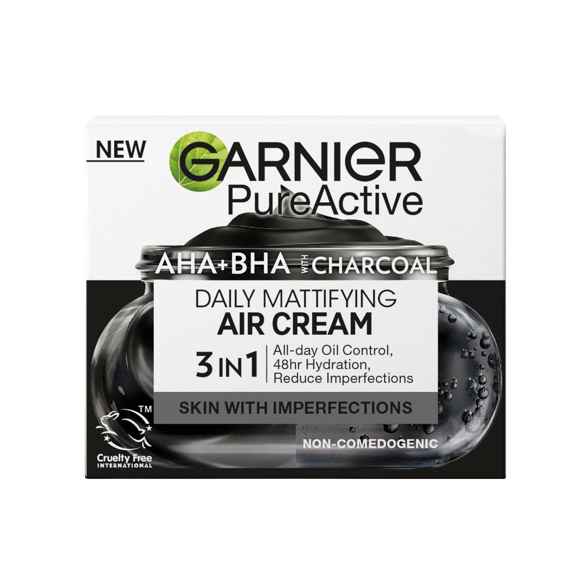 Garnier Pure Active AHA + Salicylic Acid Daily Mattifying Air Cream Moisturiser 50ml