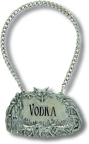 Miniatura 4 de Vagabond House Etiqueta para decantador de escena de caza de peltreetiqueta para botella de licor, detalle de calidad hecho a mano grabado de 2.5