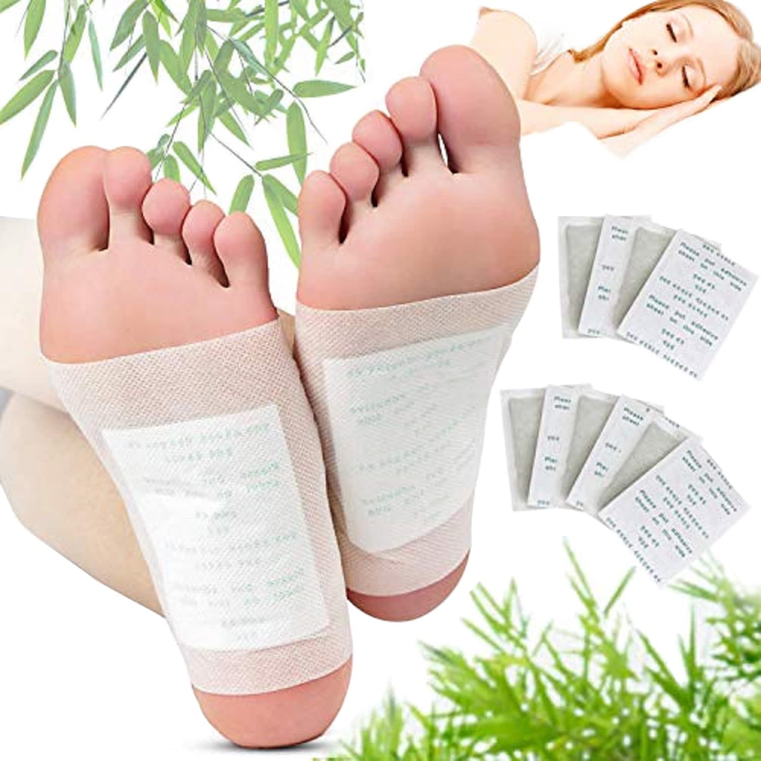 Vyoma Foot Pads, 100 Relief Foot Pads And 100 Adhesive Sheets For Removing Impurities, Relieve Stress Improve Sleep