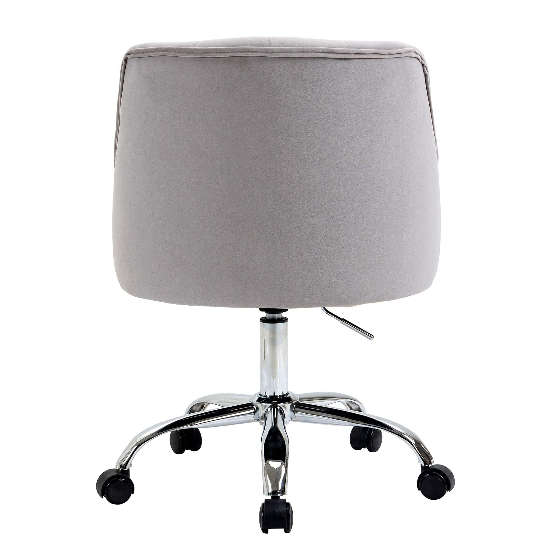 Chaise de bureau en velours, Chaise de bureau ergonomique en velours avec roulettes, Chaise pivotante réglable en hauteur pour table de maquillage pour bureau à domicile & filles, fauteuil