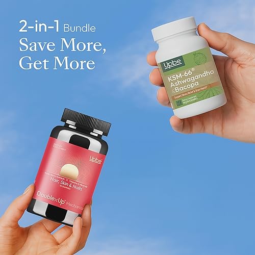 Miniatura 4 de Paquete de humor y belleza, cápsulas de equilibrio emocional + gomitas de biotina para el cabello, piel y uñas, alivio del estrés, energía y