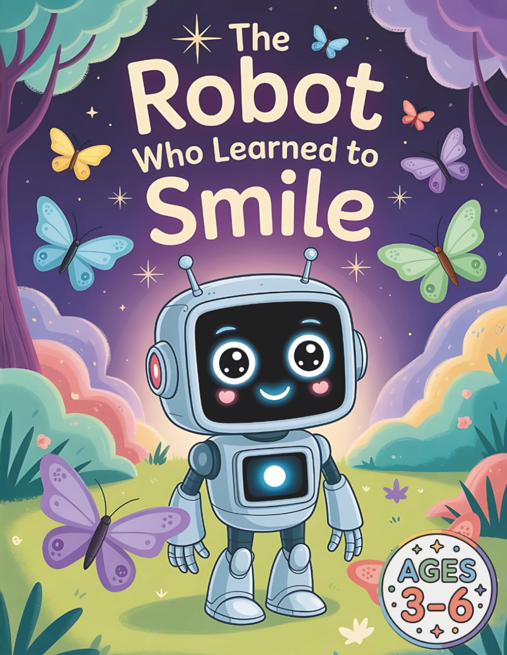 The Robot Who Learned to Smile: A Fun Coloring Adventure About Kindness and Emotions for Kids Ages 3–6