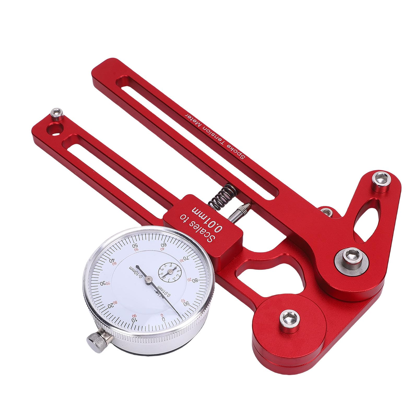 Yinhing Fahrrad-Rad-Speichenspannungsmesser, Robustes Radausrichtungswerkzeug aus Legierung für Professionelle Mechaniker, Radfahrer, Speichenspannungs-Einstellungs-Zentriermesser