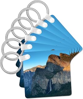 Sunset, Tunnel View, Bridal Veil, Yosemite NP, California, USA, Key Chain