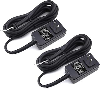 2 Packs Replacement Charging Cords Compatible with Andis Excel SMC Model Clippers, 12 Feet Long Power Cord for Pet Clipper, Black