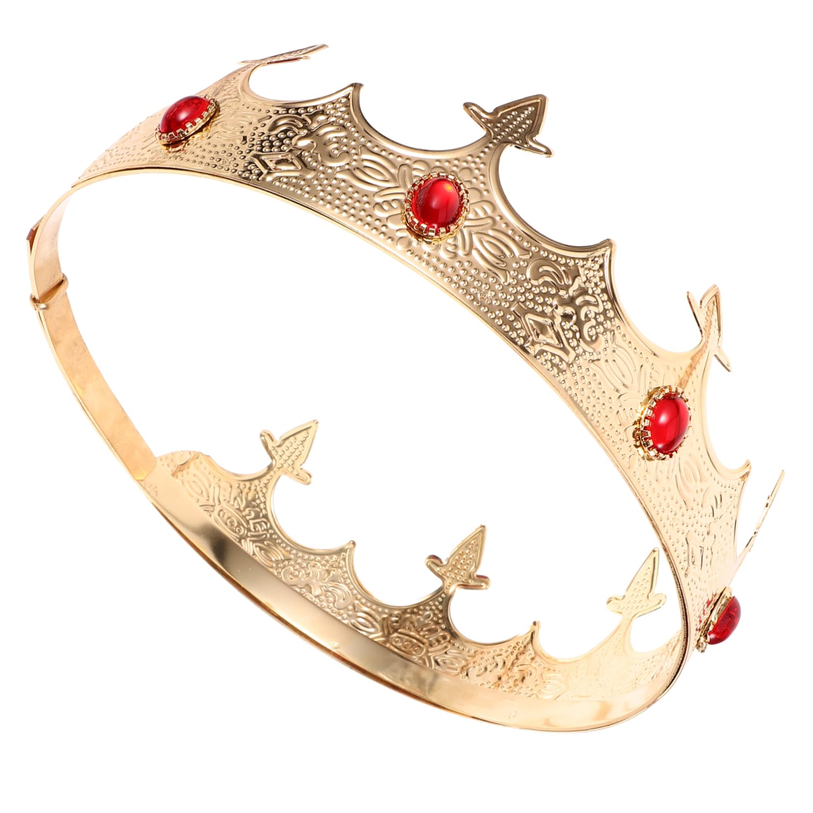 TOVINANNA Adult Men's Party Crown King Tiara Rhinestones Cosplay Crown for Men for Halloween or Birthday