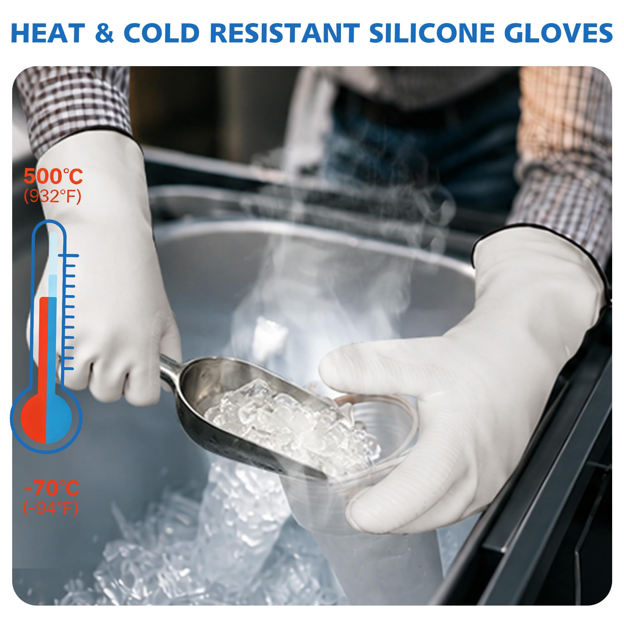 Gants de four en silicone de qualité alimentaire, gants imperméables résistants à la chaleur