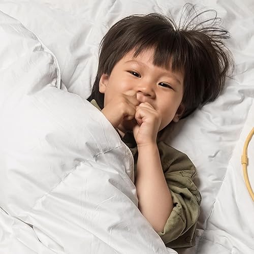 Miniatura 2 de zzlamb Edredón para bebé para todas las estaciones, manta de plumón blanca, ligera y transpirable, relleno de edredón pequeño para cuna, suave y sin