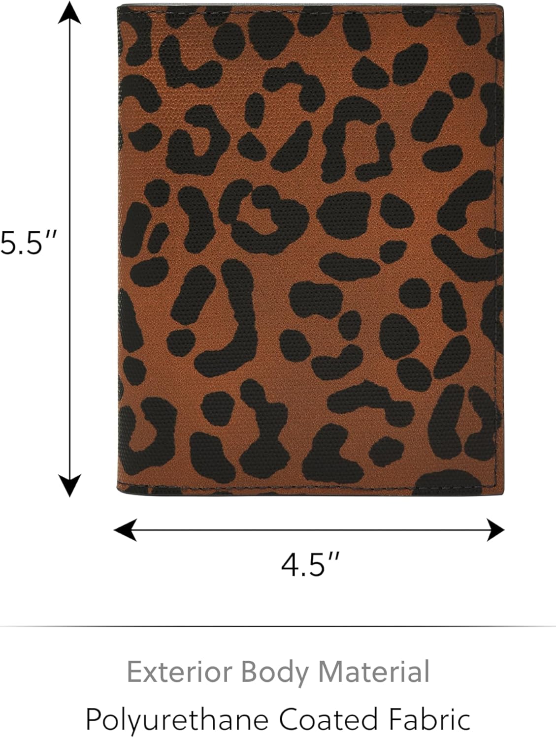 Fossil Women's Passport Leather Wallet RFID Blocking Travel Passport Holder Case