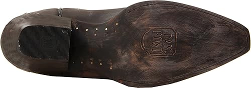 Miniatura 4 de Dan Post Botas casuales para mujer Blue Bird Floral Tooled-Inlay Snip Toe Casual Mid Calf Tacón medio 2-3" - Marrón