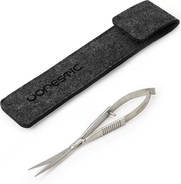 VORESTIC Curved Spring Scissors 16cm, Aquarium Scissors, Aquascaping Tools for Terrarium Plants