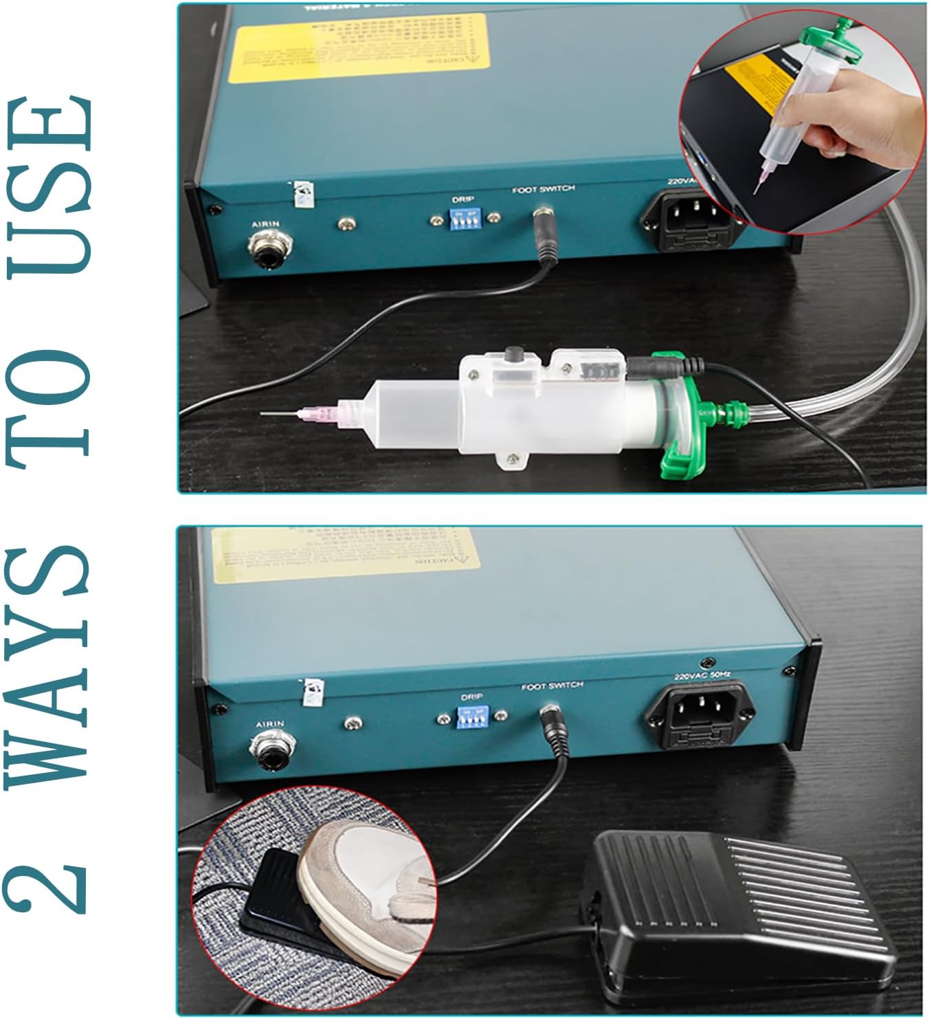 Digital Display Liquid Adhesive Dispenser,Precision Glue Dispenser Machine,Continuous Pedal Single Out Timing,for Glue