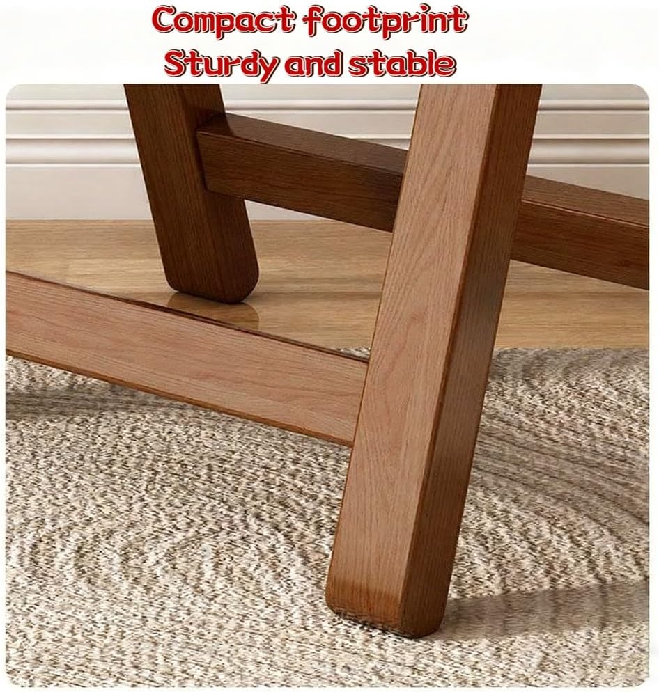 BK&MF Portable Wood Folding Chairs, Dining Chairs with Back Support and PU Padded Stackable Event Chair Armchairs for Living Room Home Use,B,19x18.5x26.4