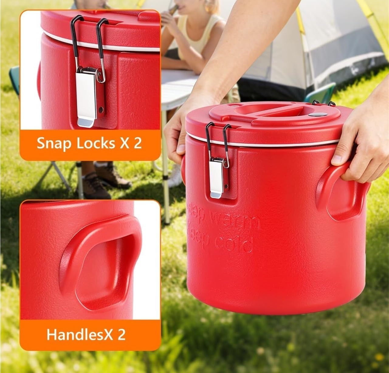 Dispensador de Bebidas isotérmico, 10 litros, dispensador de Acero Inoxidable para Bebidas frías y Calientes, Ideal para té, café, Zumo, Agua y Leche.