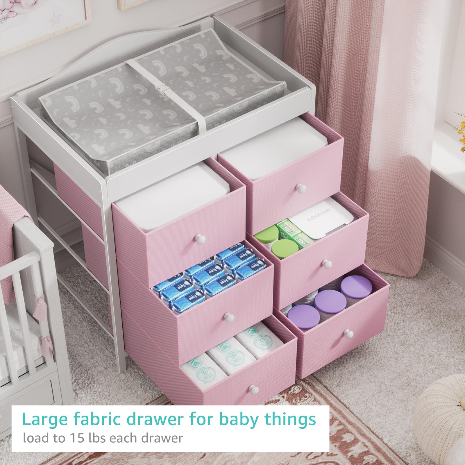 pink dresser changing table Pink : Baby Changing Tables & Dressers : Target