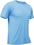 TACVASEN Men's UPF 50+ Sun Protection Shirts Quick Dry Short Sleeves Rash Guard Swim Shirts