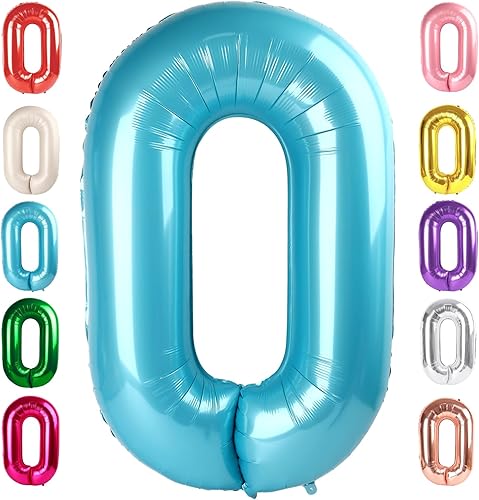 Vista 88 de Globos del números 0 de 40 pulgadas para formar los números 10, 20, 30, 40, 50, 60, 70, 80, 90, 100, para decoración de cumpleaños, bodas, eventos