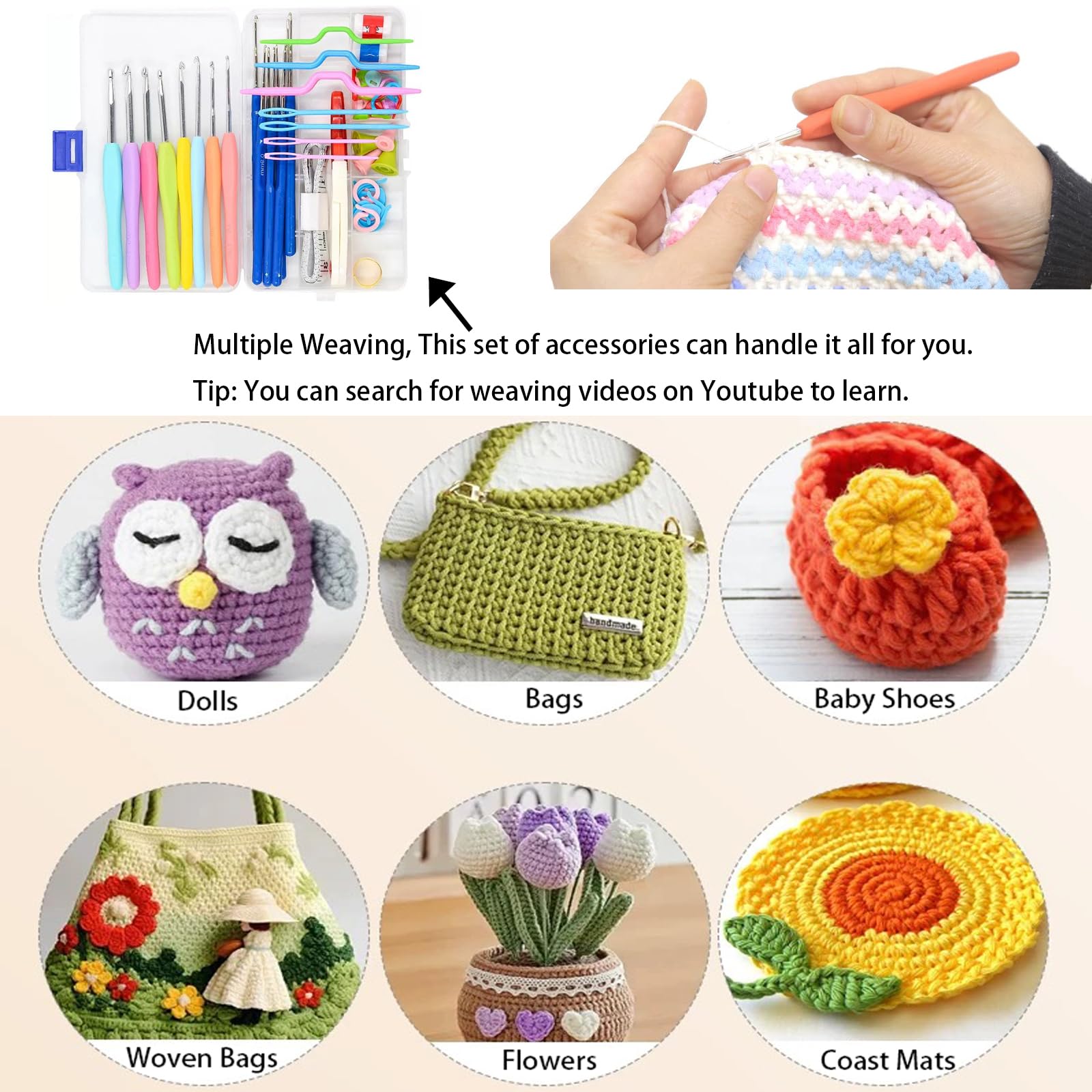 ZPPLD 11.8inch Grand Planche Crochet,Planche Bloc Crochet Granny Square 30x30cm,Kit de Blocage Crochet Bois,Ensemble de 72 pièces Pour Débutants,Planche de Blocage 20 broches
