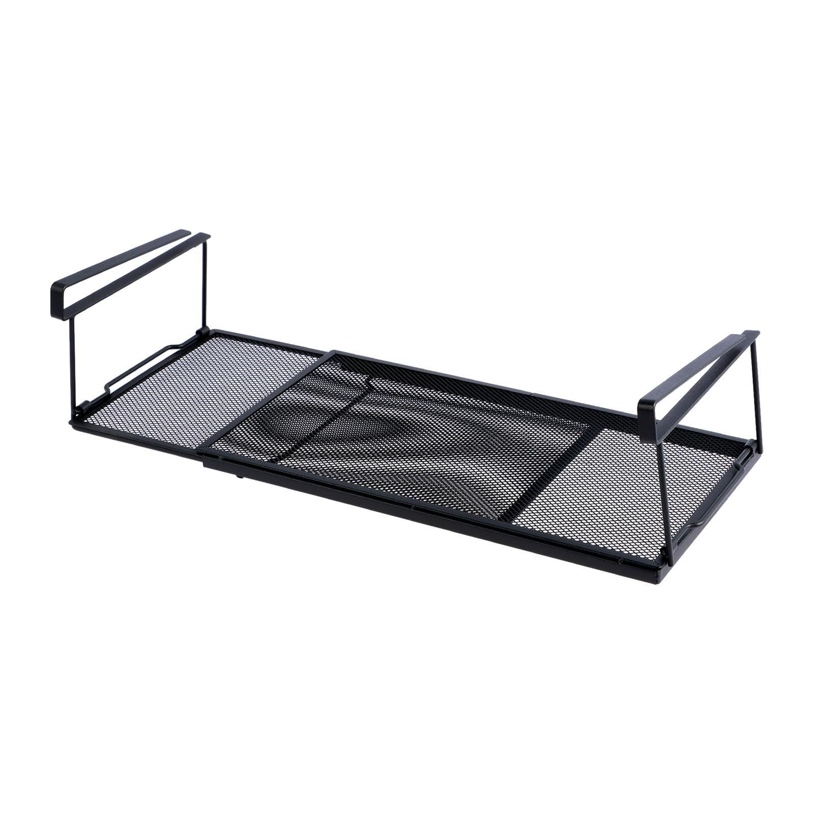 Tyuhduyur Black Under Shelf Storage Organizer Adjustable Kitchen Holder,