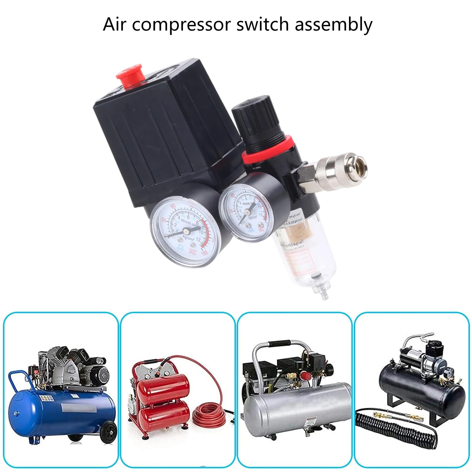 Interruttori di controllo stabili del compressore con giunti rapidi e protezioni da sovraccarico Valvole Unità di controllo multifunzione di pressioni