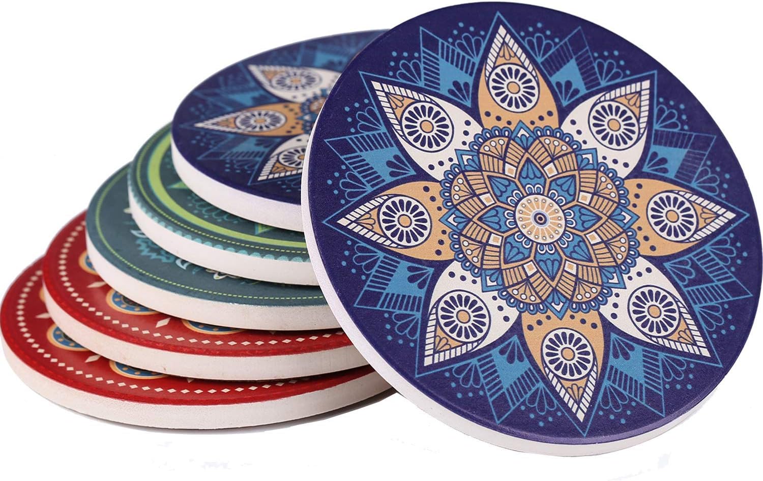 Drita 111 Drink Coasters Mats, Blue