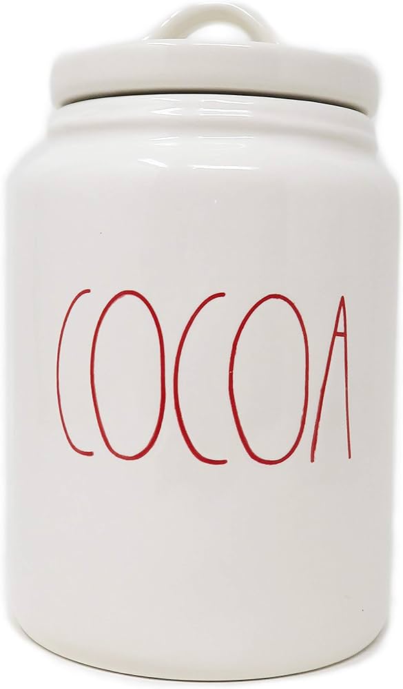 Amazon.com: Rae Dunn By Magenta COCOA Ceramic LL Canister With Red Amazon.com: Rae Dunn By Magenta COCOA Ceramic LL Canister With Red